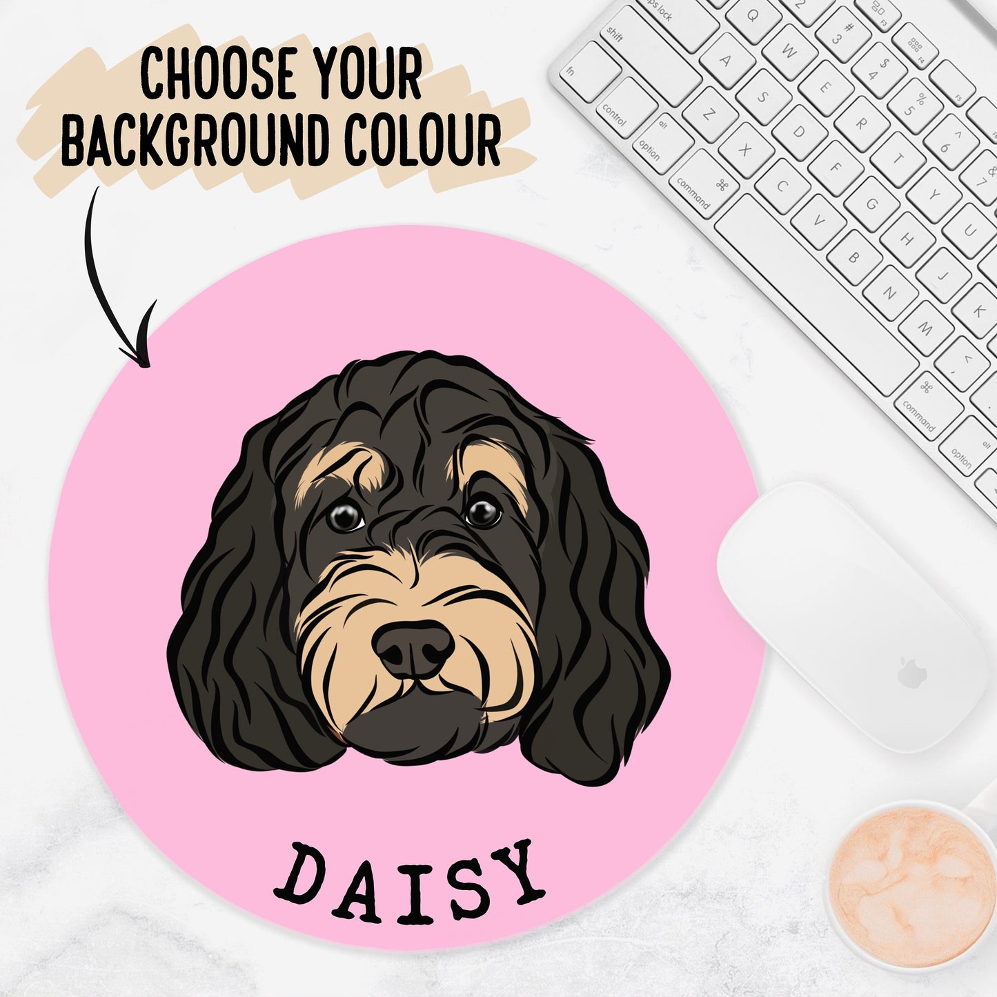 Customised Cockapoo Computer Mouse Mat