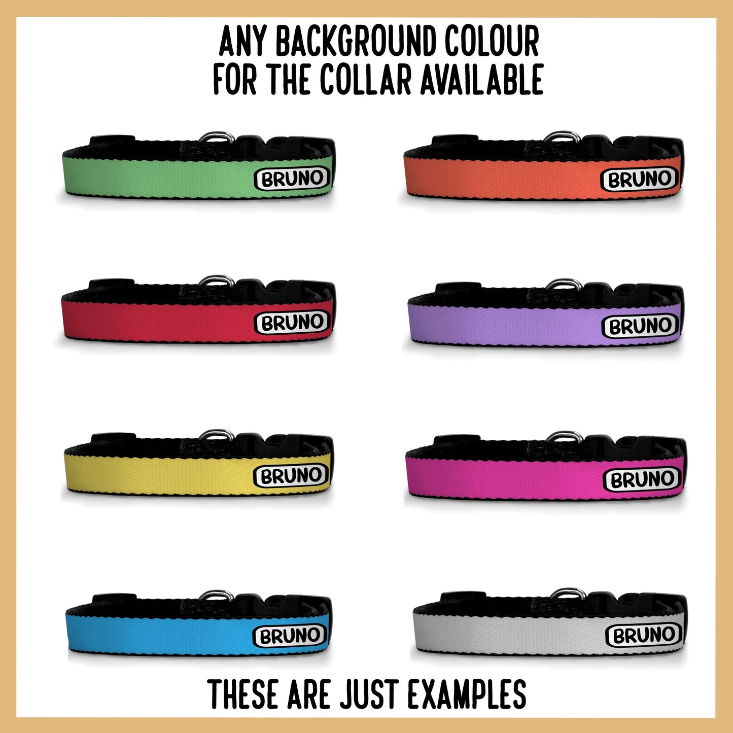 Bullmastiff Print Collar/ Personalised Bully Face Pattern Dog Collar/ Sublimation Dog Collar/ Large Dog Collar/ Cute Bullmastiff Owner Gift