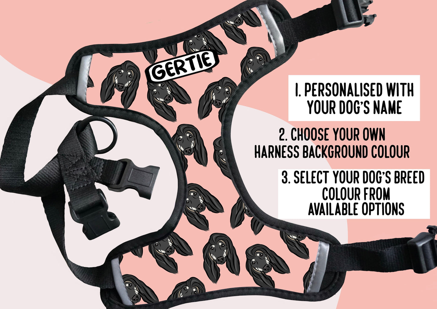 Afghan Hound Dog Harness
