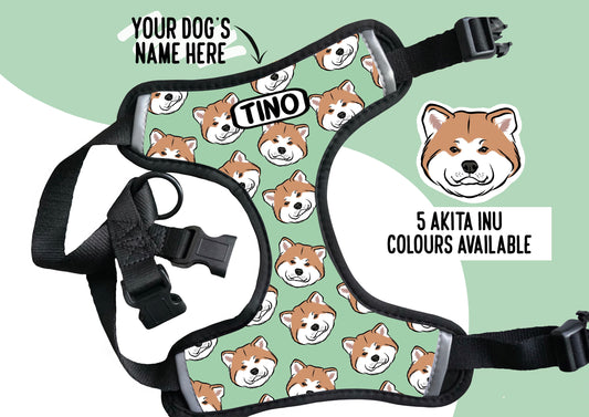 Akita Inu Pattern Harness
