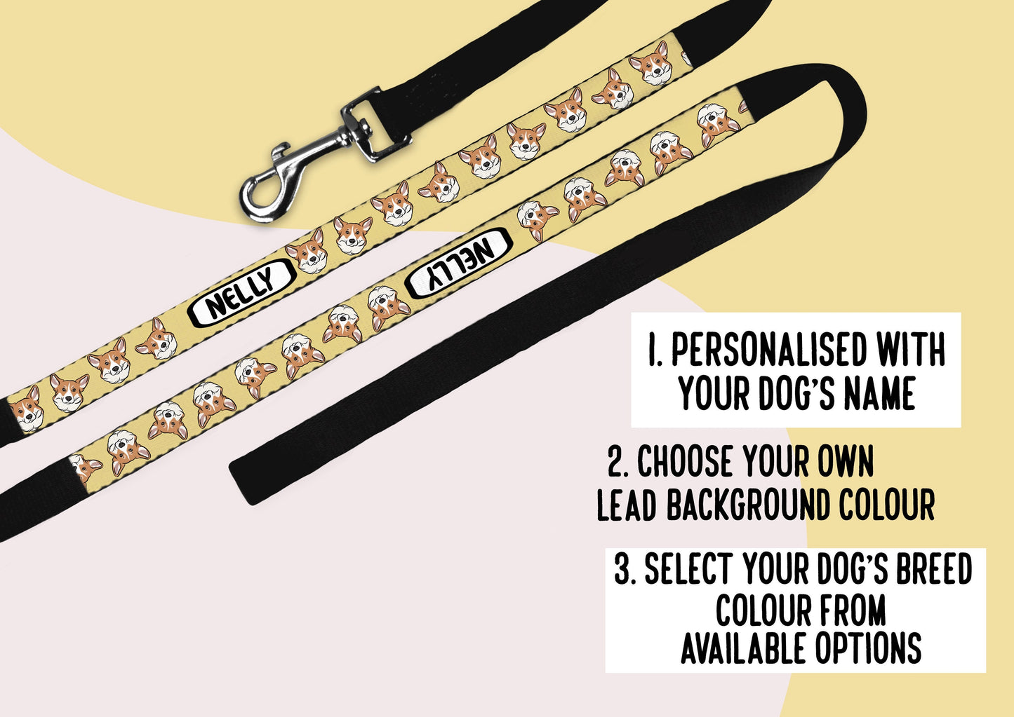 Personalised Corgi Dog Leash