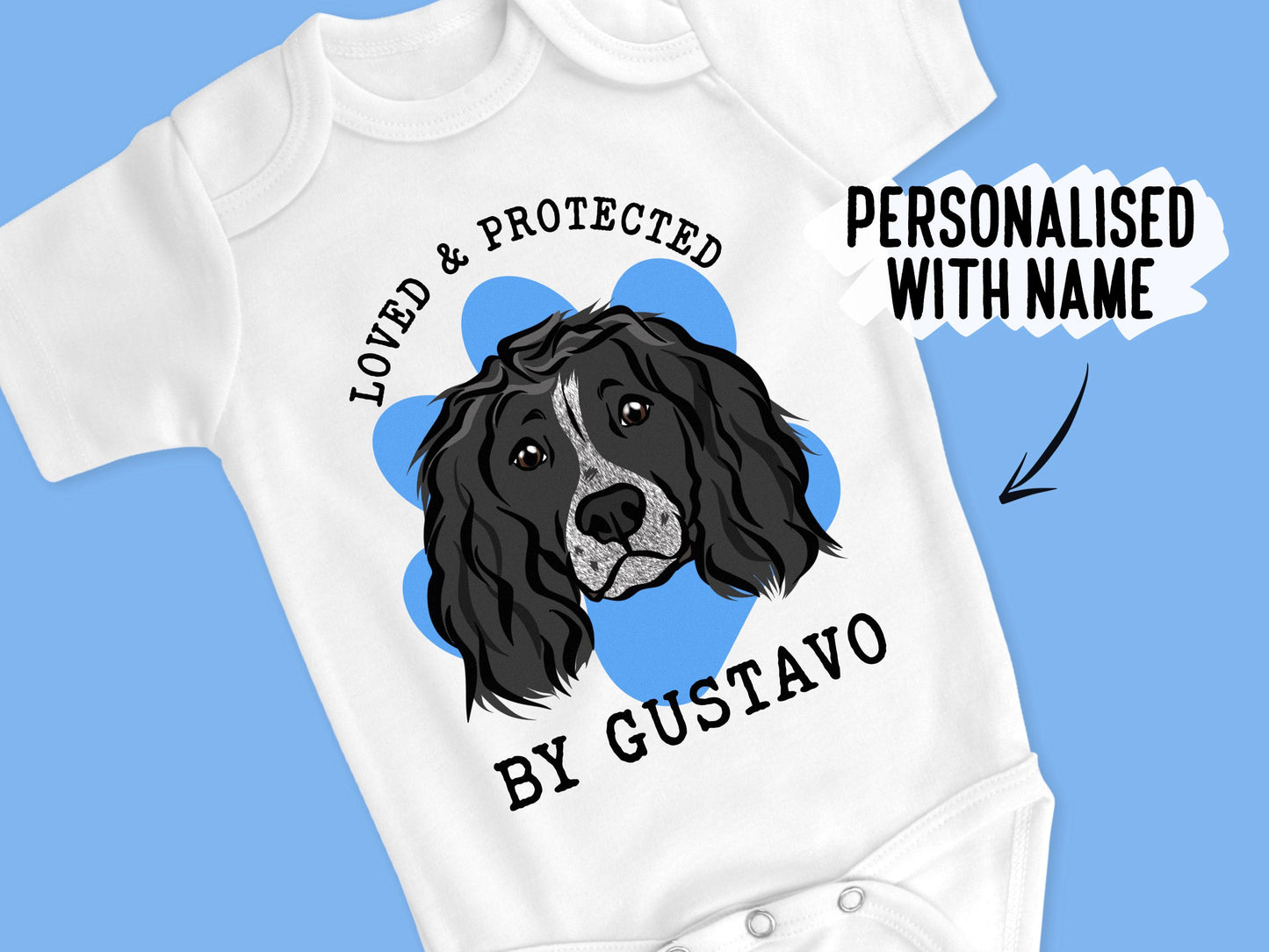 Working Cocker Spaniel Baby Bodysuit