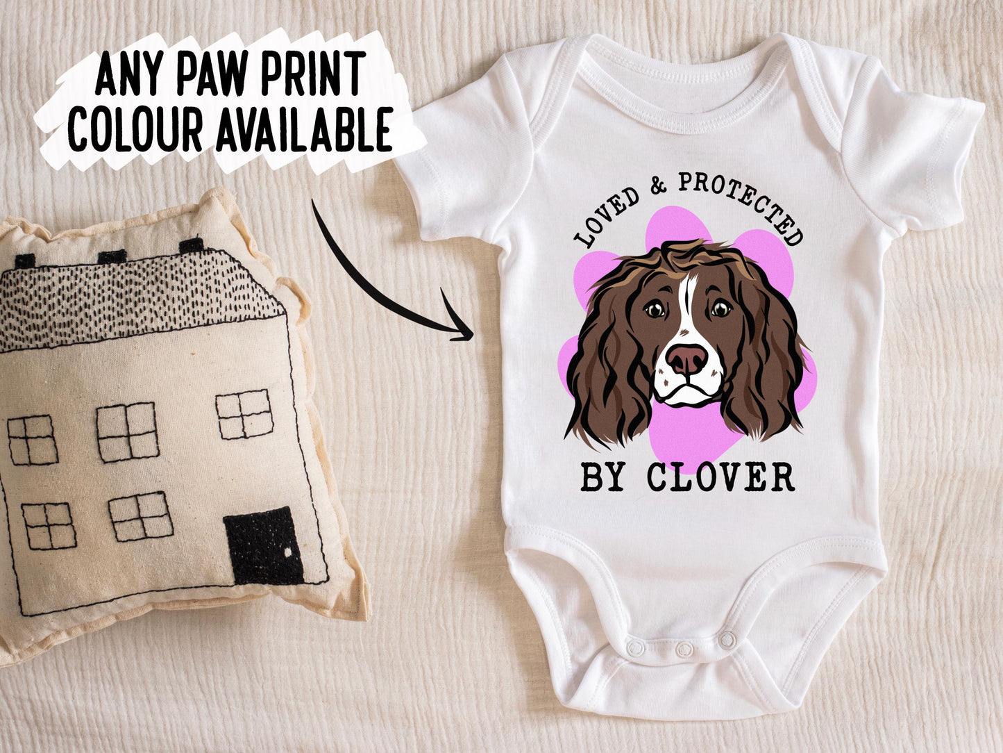 Working Cocker Spaniel Baby Bodysuit