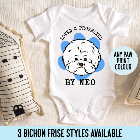 Bichon Frise Baby Sleepsuit