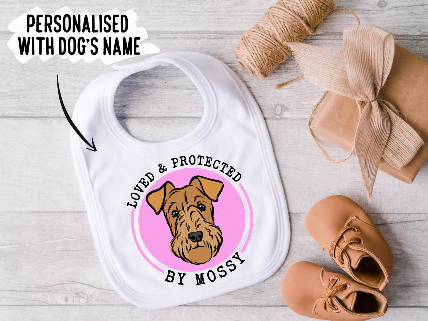 Wire Fox Terrier Baby Bib