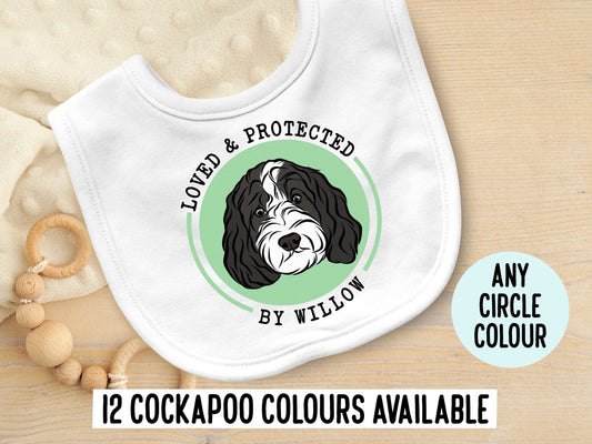 Cockapoo Face Baby Bib
