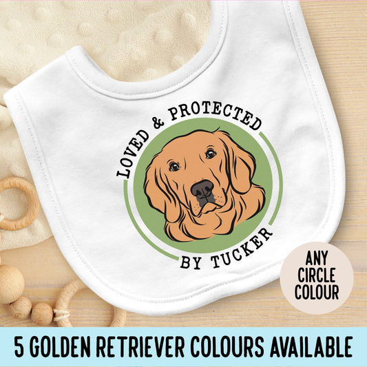 Golden Retriever Baby Bib