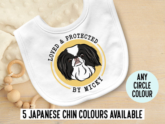 Japanese Chin Baby Bib