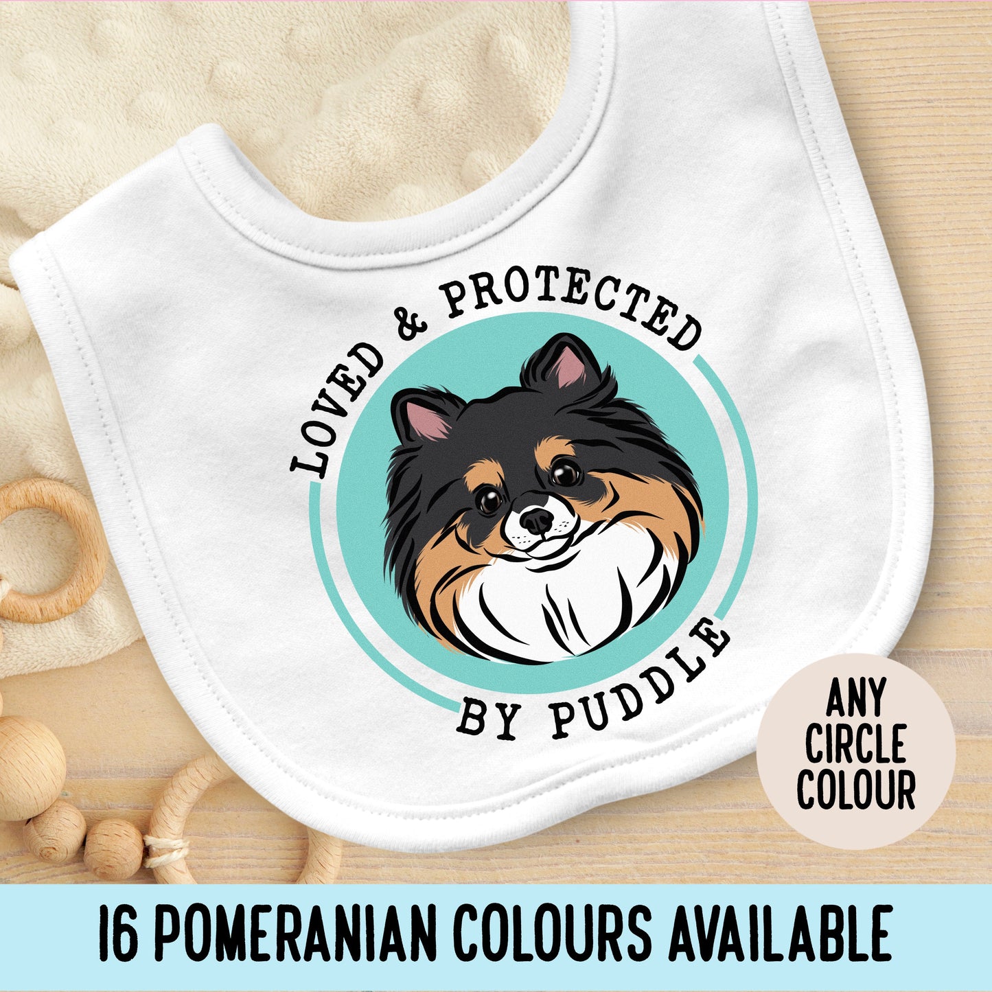 Pomeranian Baby Bib