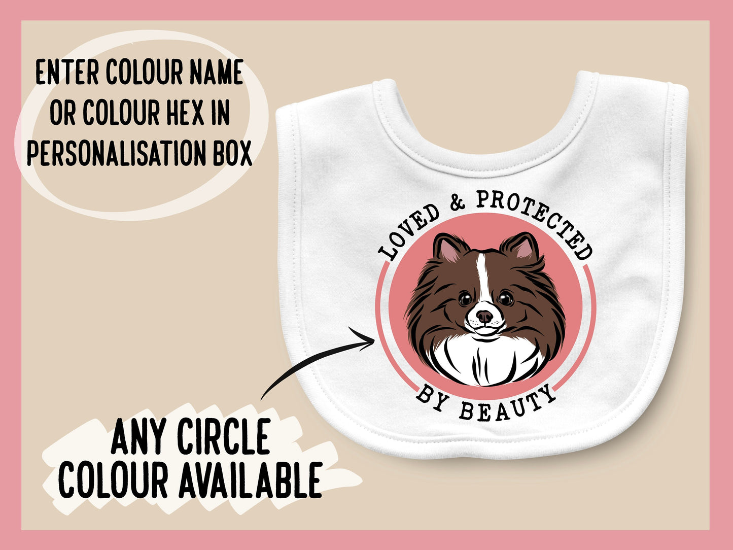 Pomeranian Baby Bib
