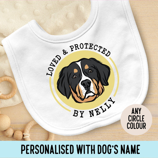 Bernese Mountain Dog Baby Bib