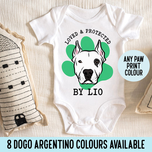 Dogo Argentino Baby Sleepsuit