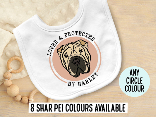 Shar Pei Baby Bib