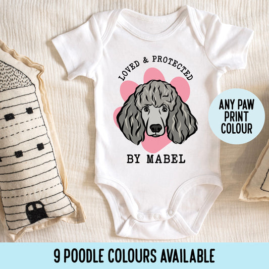 Poodle Face Baby Bodysuit