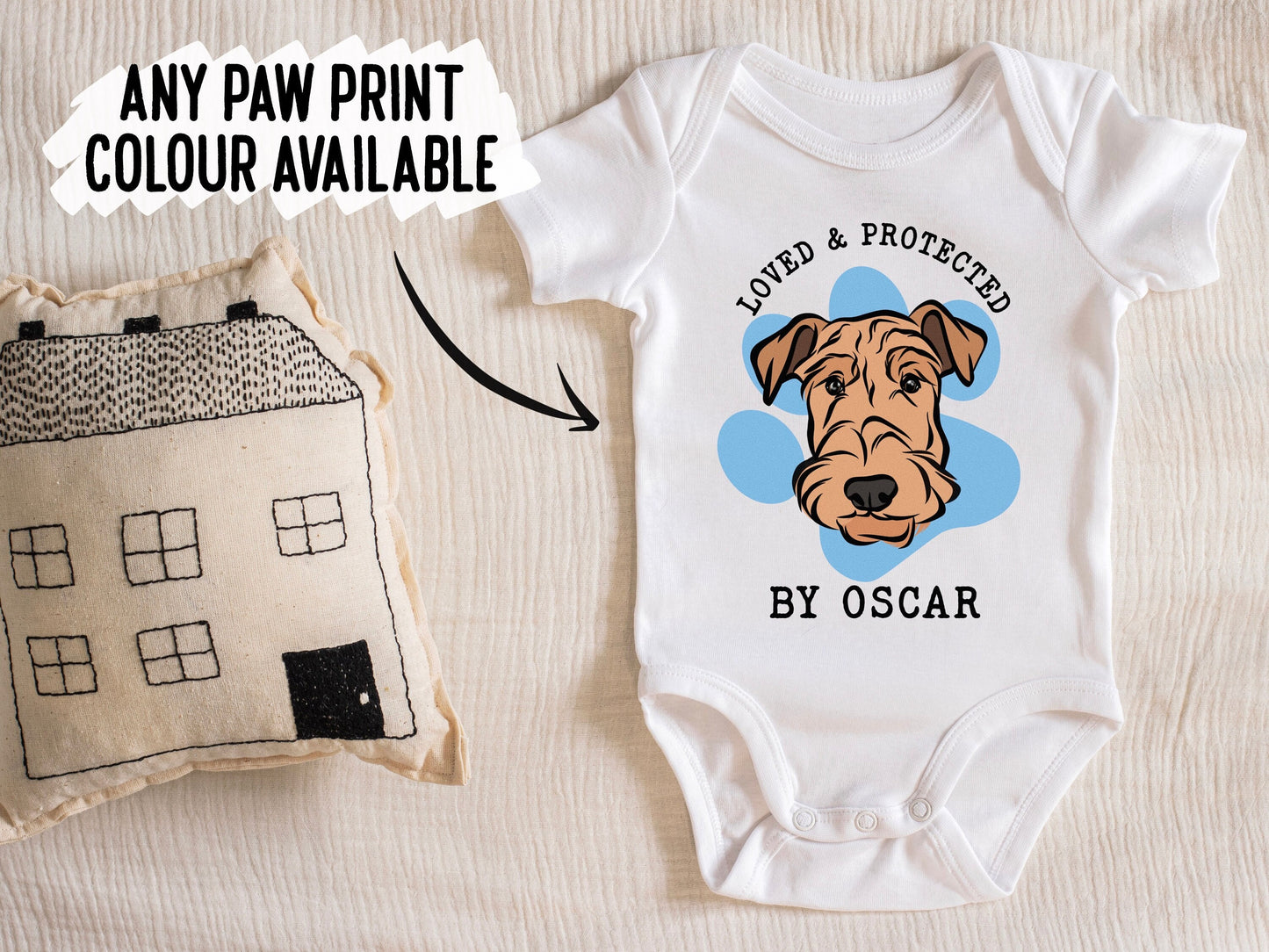 Airedale Terrier Baby Sleepsuit