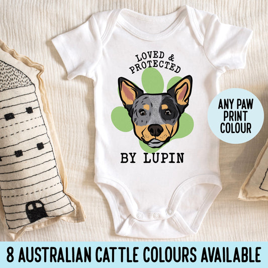 Australian Cattle Baby Sleepsuit