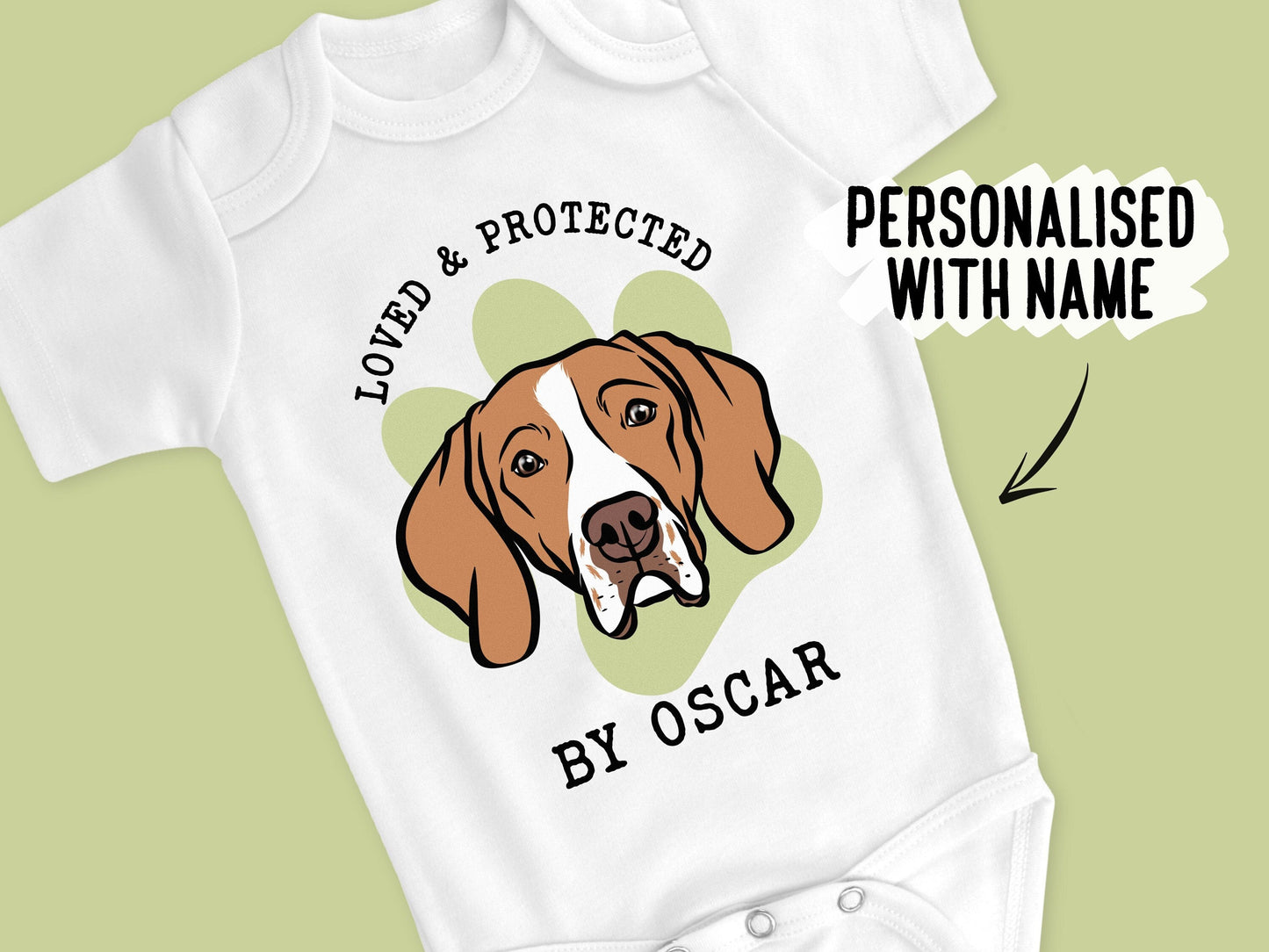 English Pointer Baby Bodysuit