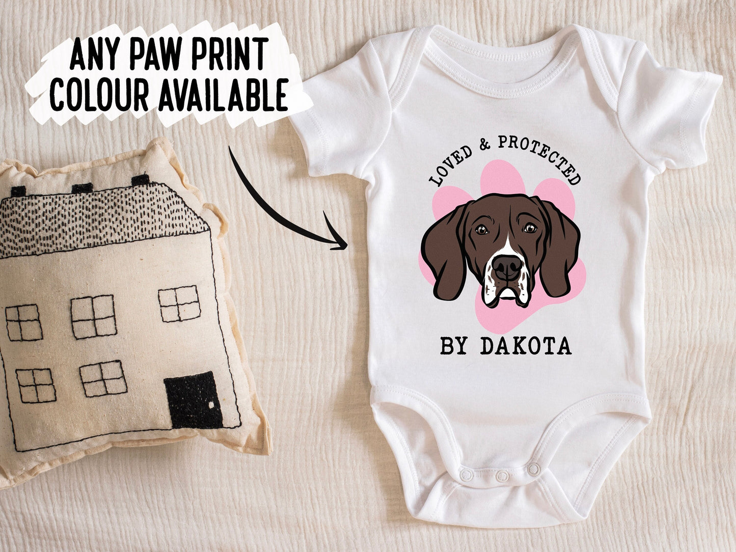 English Pointer Baby Bodysuit