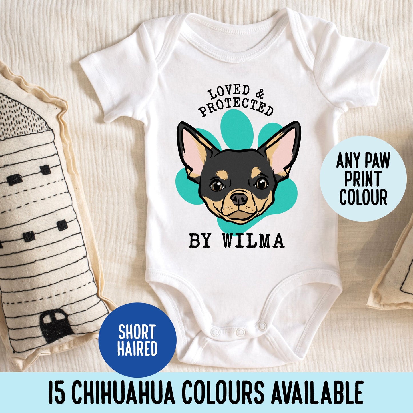 Chihuahua Baby Sleepsuit