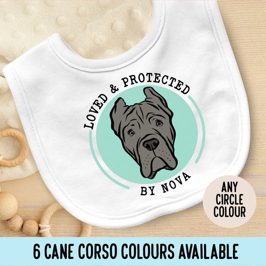 Cane Corso Baby Bib