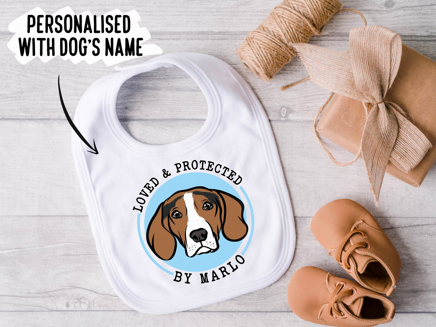 English Foxhound Baby Bib