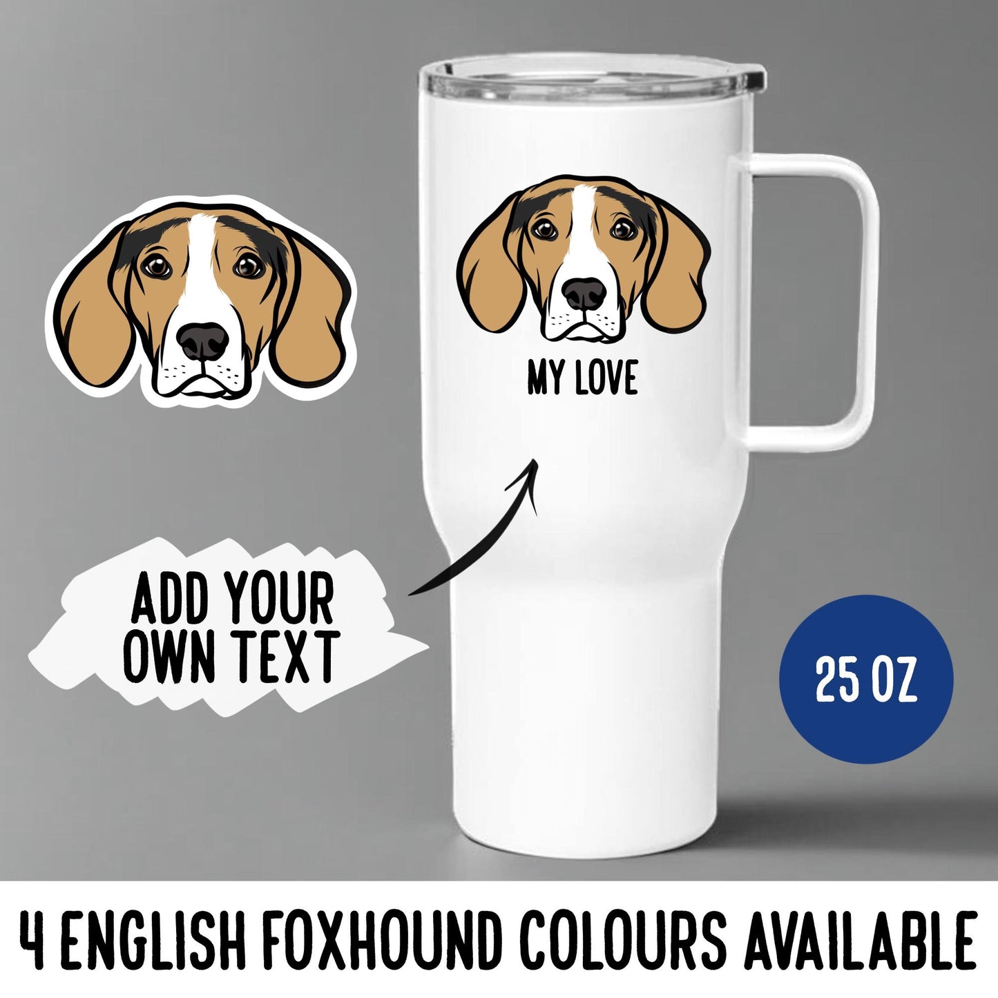 English Foxhound Travel Mug