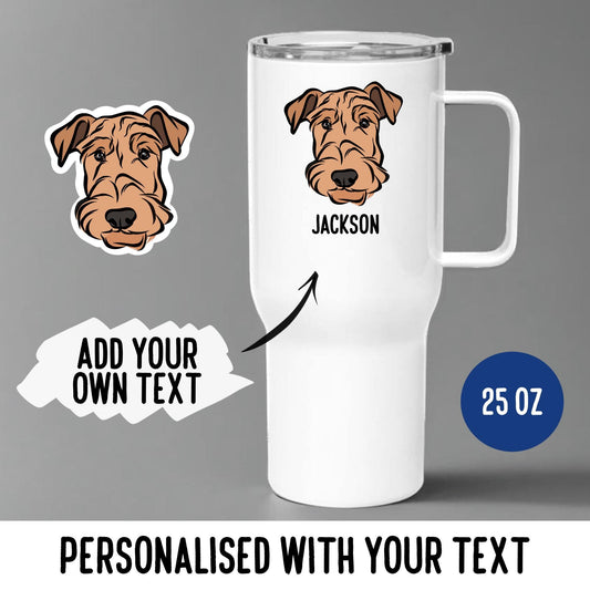 Airedale Terrier Dog Travel Mug