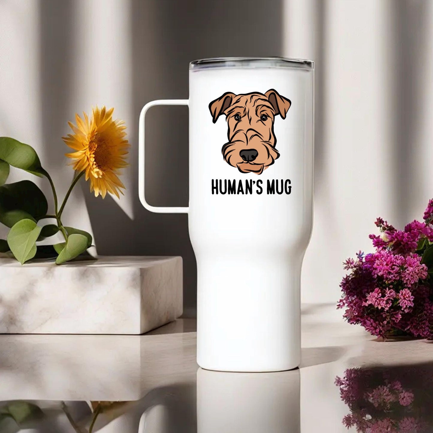 Airedale Terrier Dog Travel Mug