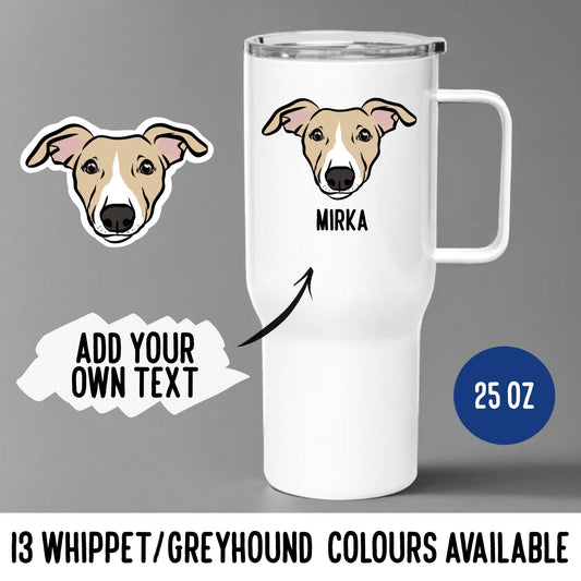 Whippet Greyhound Travel Mug