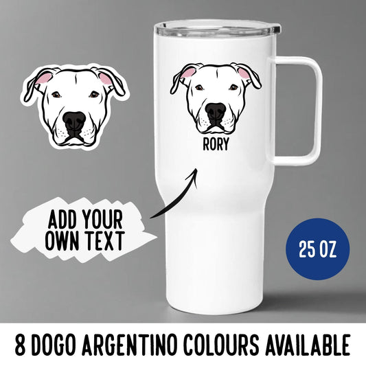 Dogo Argentino Travel Mug