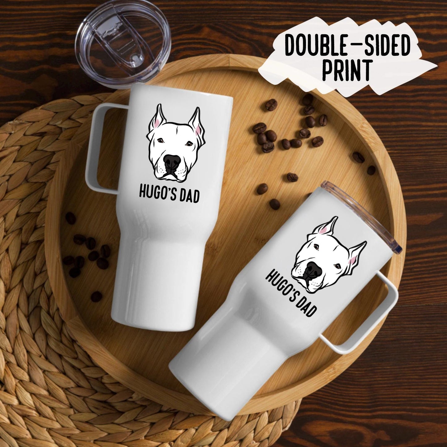 Dogo Argentino Travel Mug