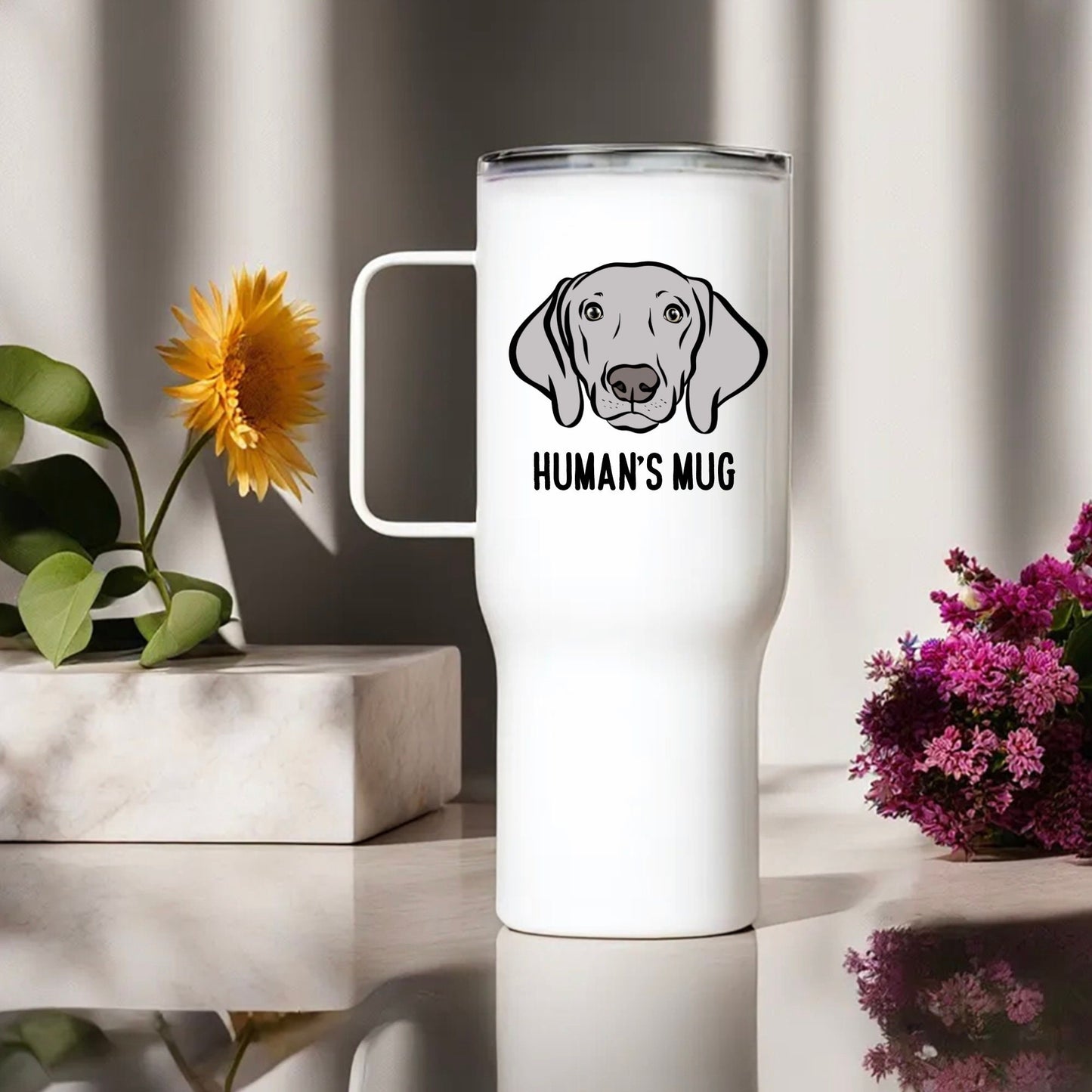 Weimaraner Dog Breed Travel Mug