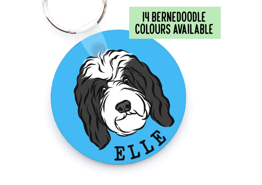 Bernedoodle Keyring