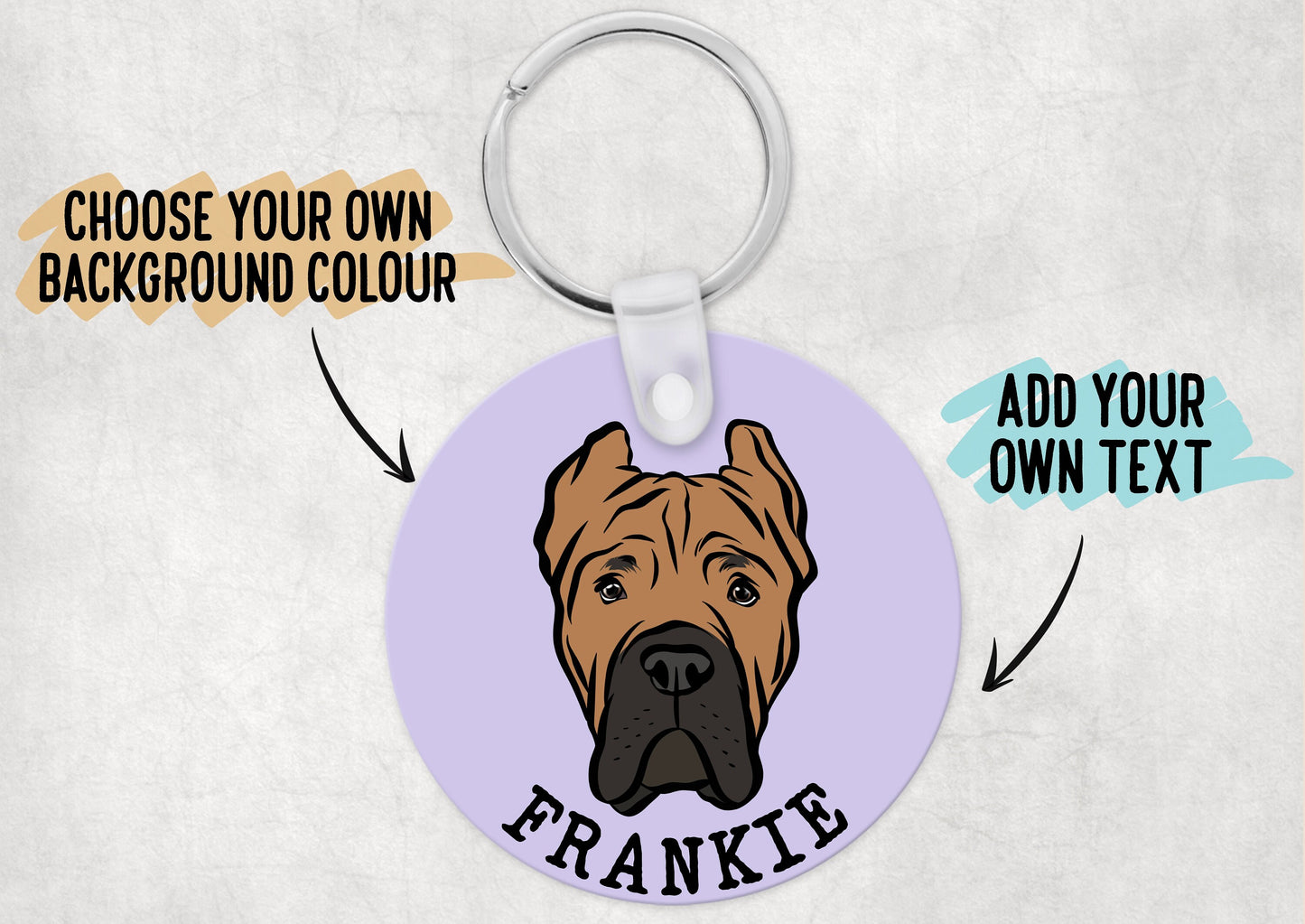 Cane Corso Keyring