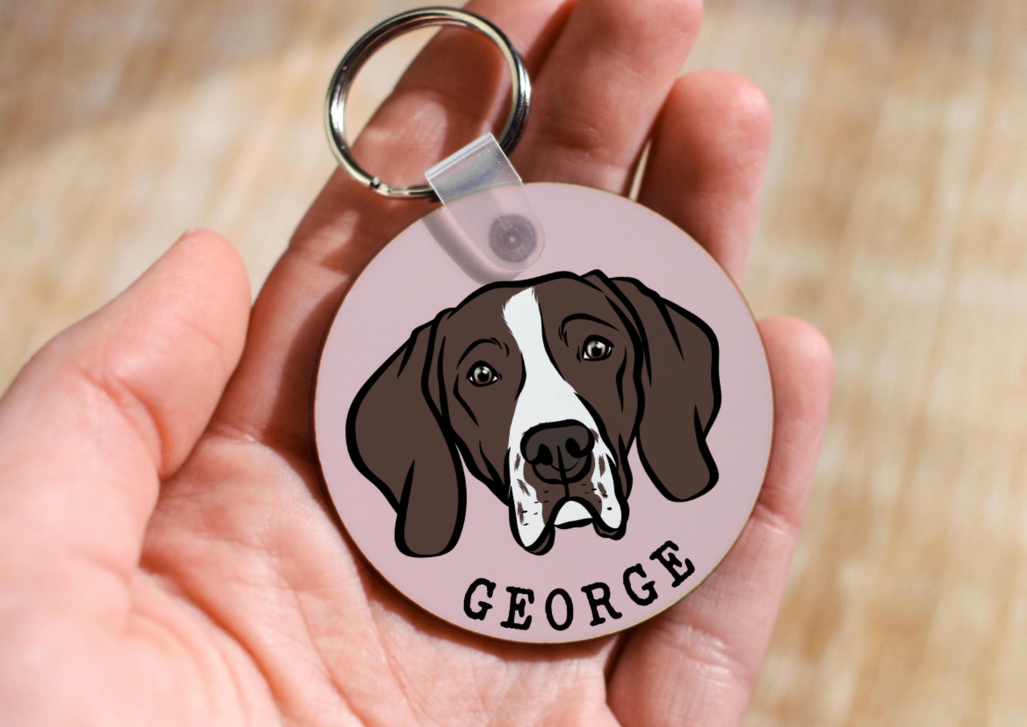 English Pointer Keyring