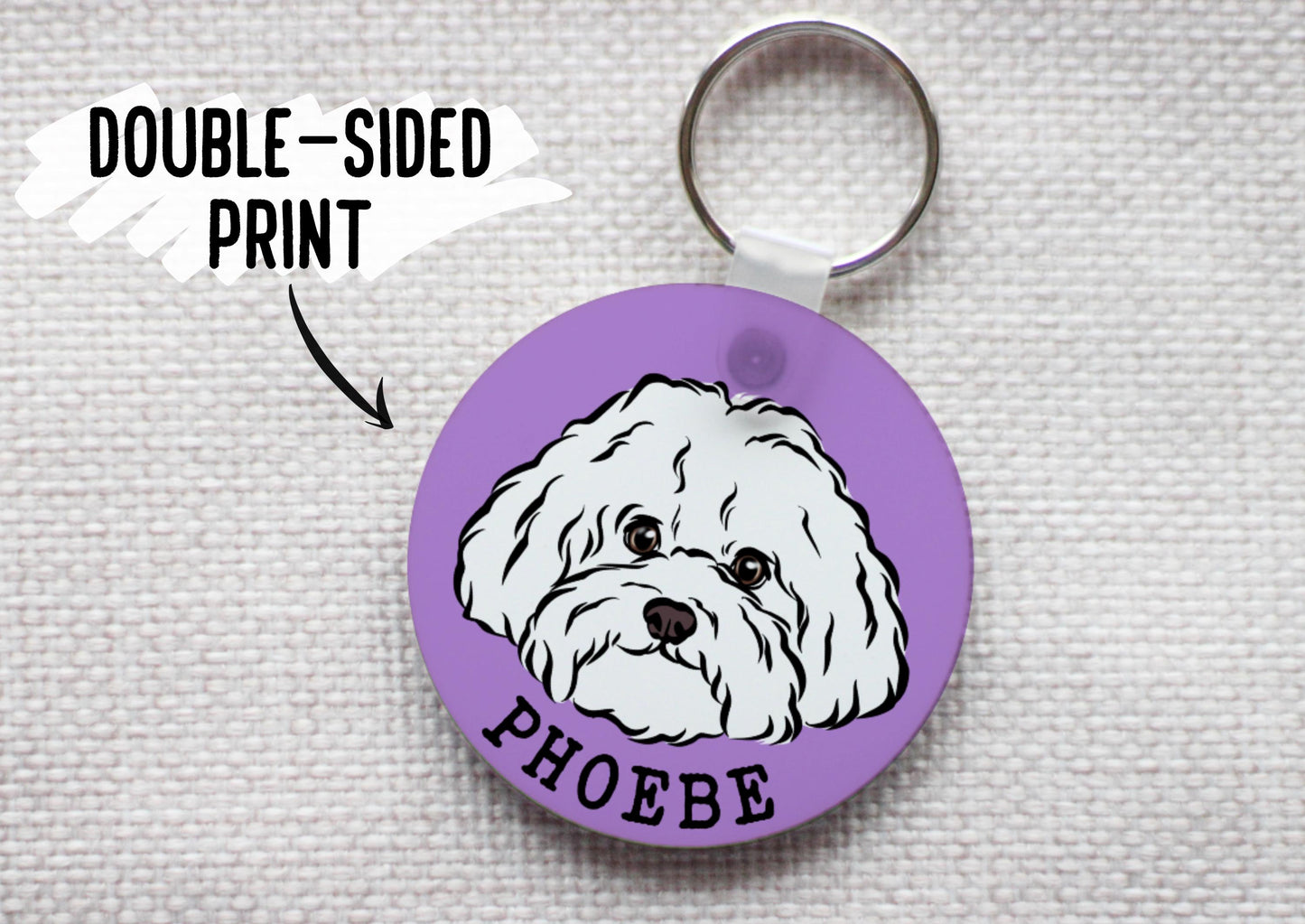 Bichon Frise Keychain