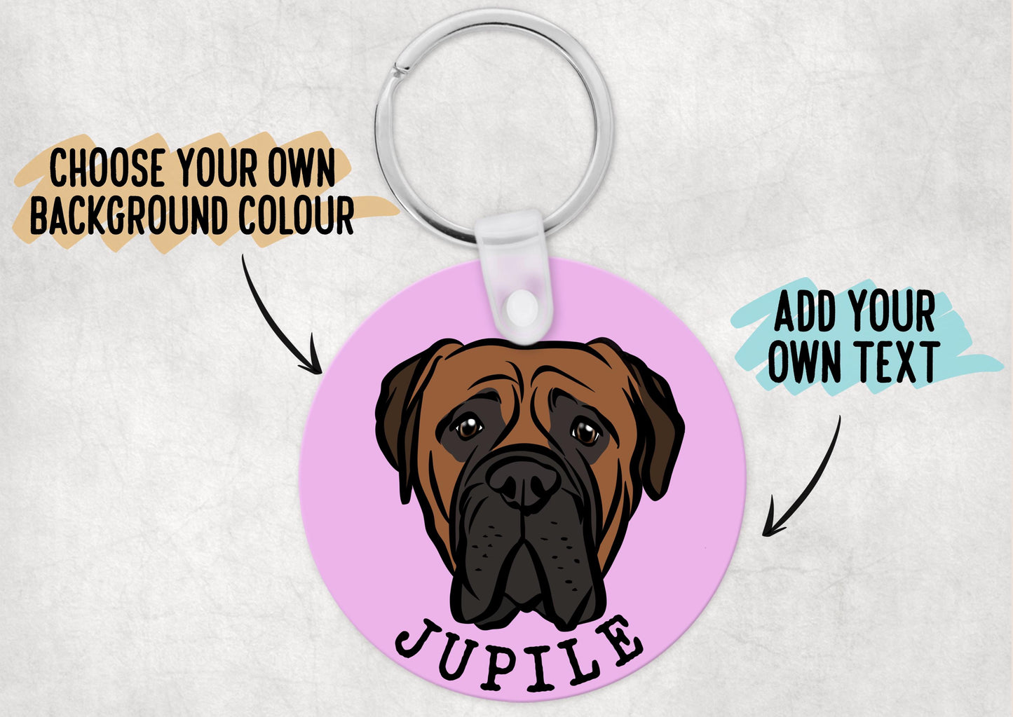 Bullmastiff Dog Keyring