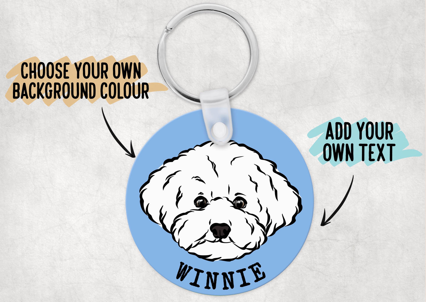 Bichon Frise Keychain