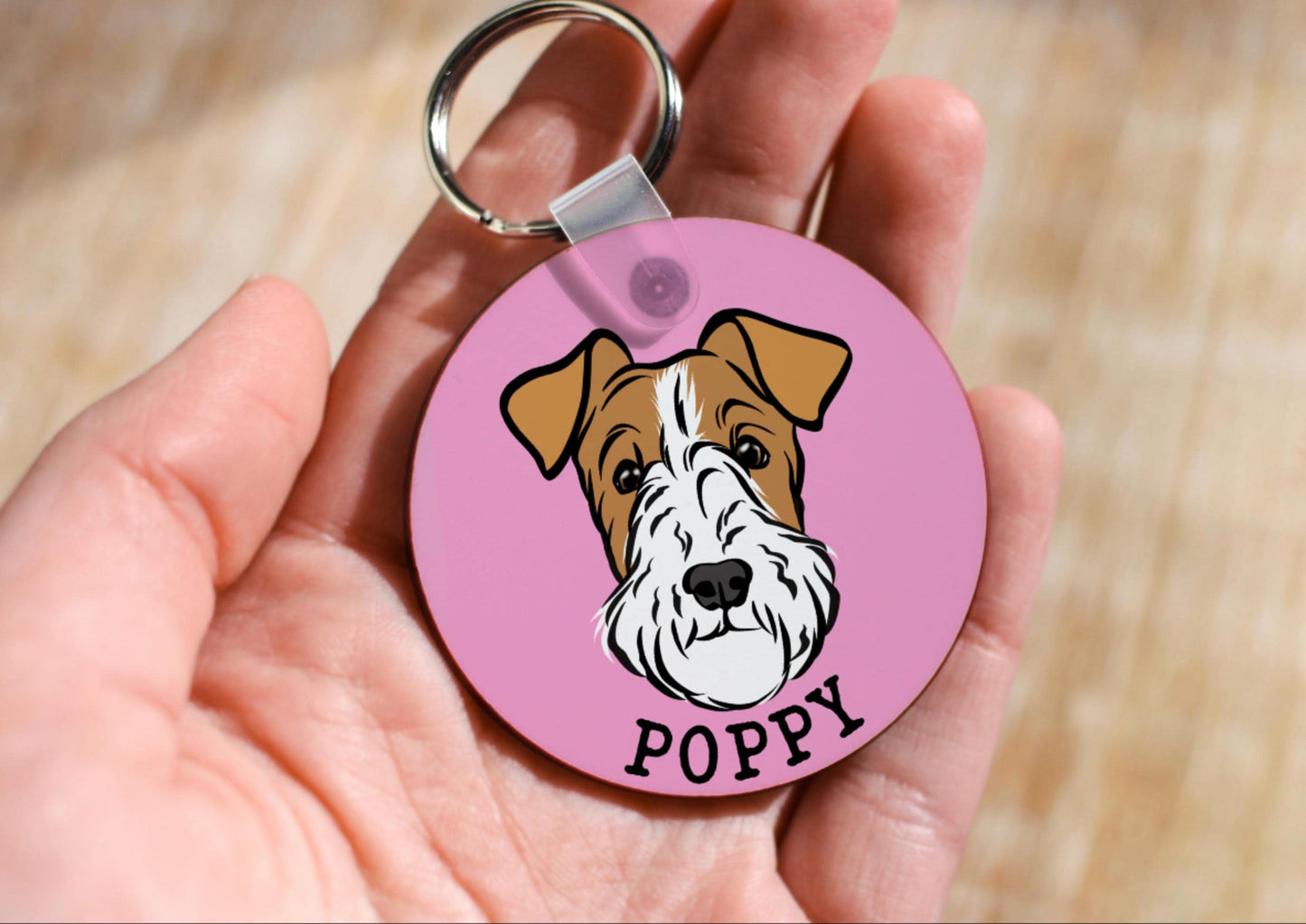 Wire Fox Terrier Keyring