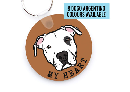 Dogo Argentino Keyring