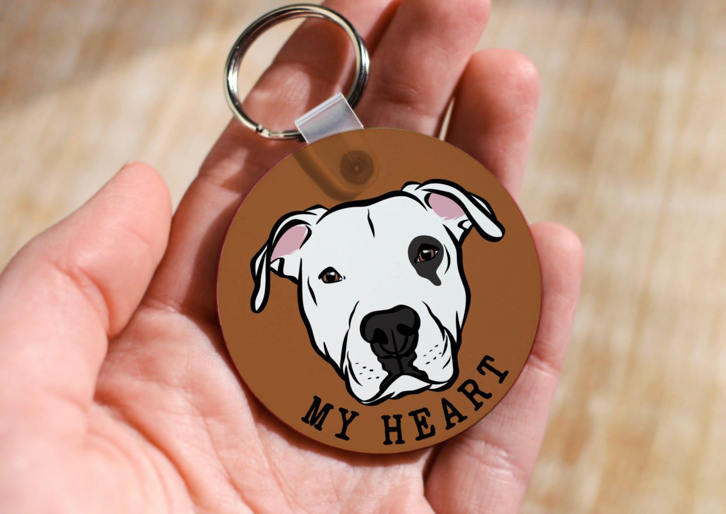 Dogo Argentino Keyring
