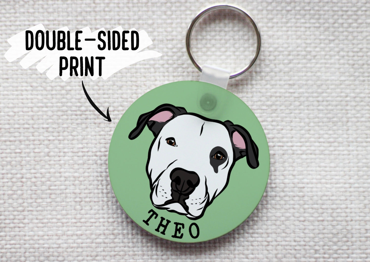 Dogo Argentino Keyring