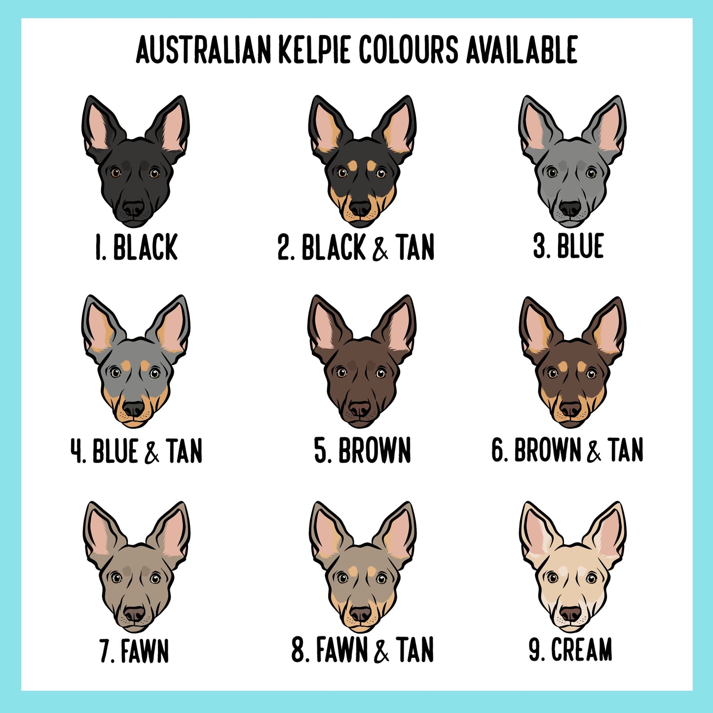 Australian Kelpie Keyring