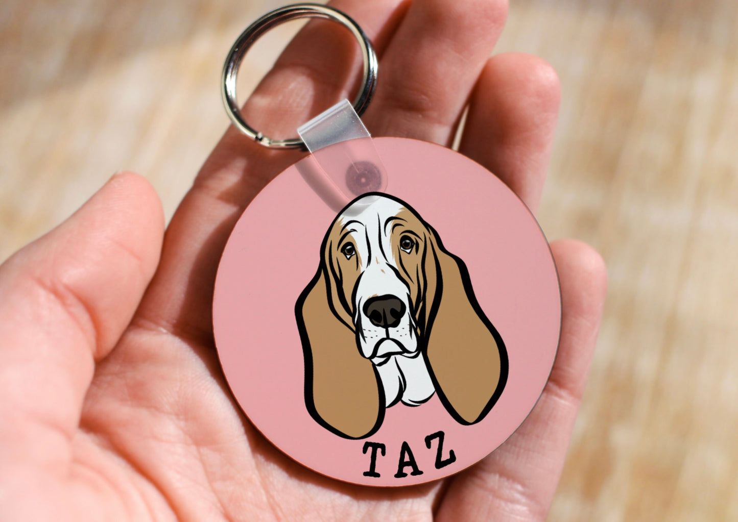 Basset Hound Keyring