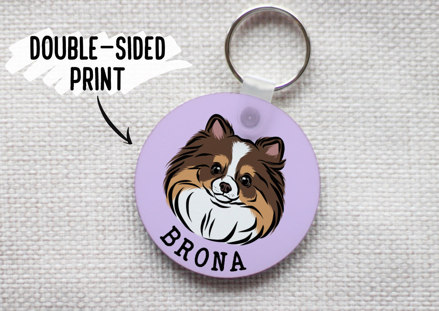 Pomeranian Keyring