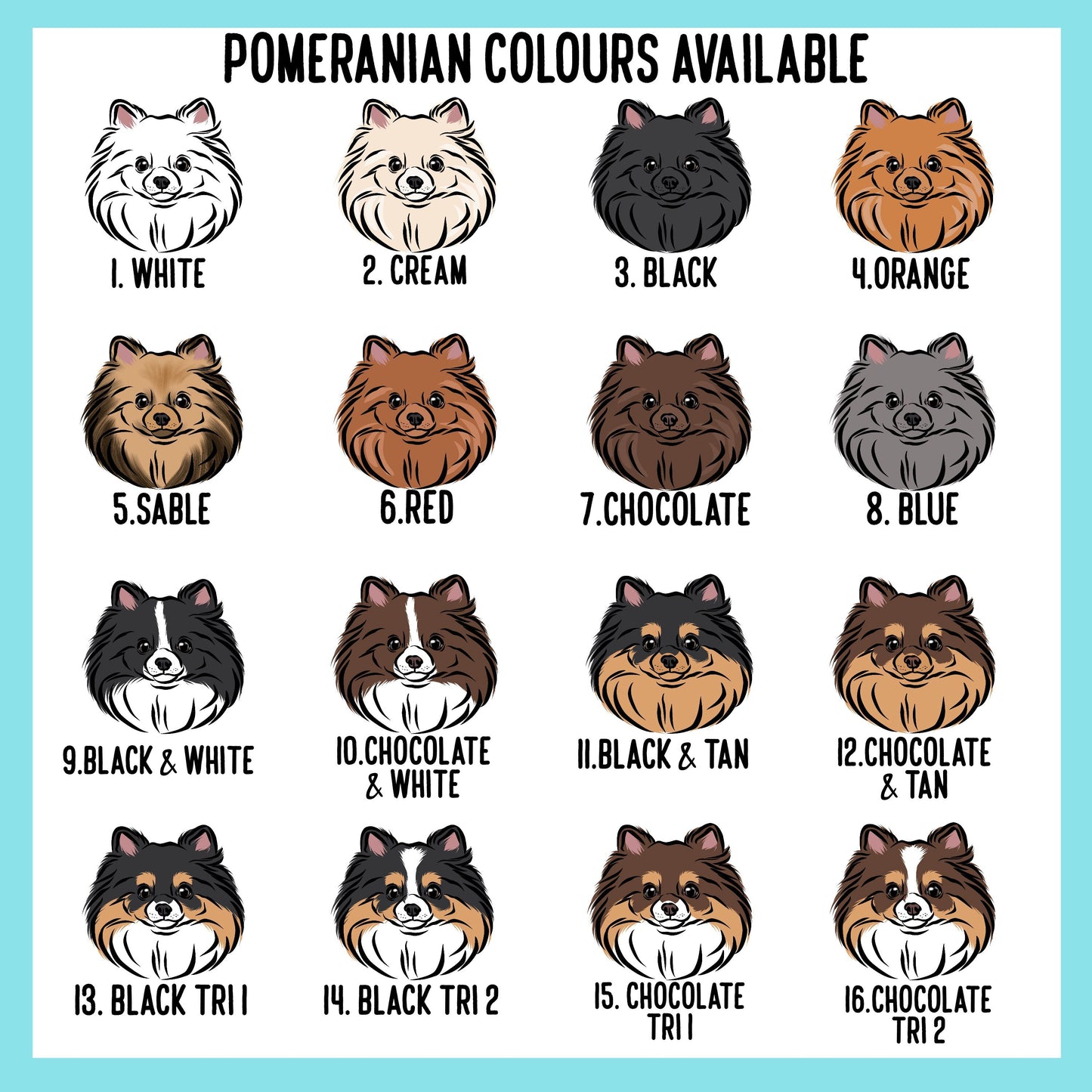Pomeranian Keyring