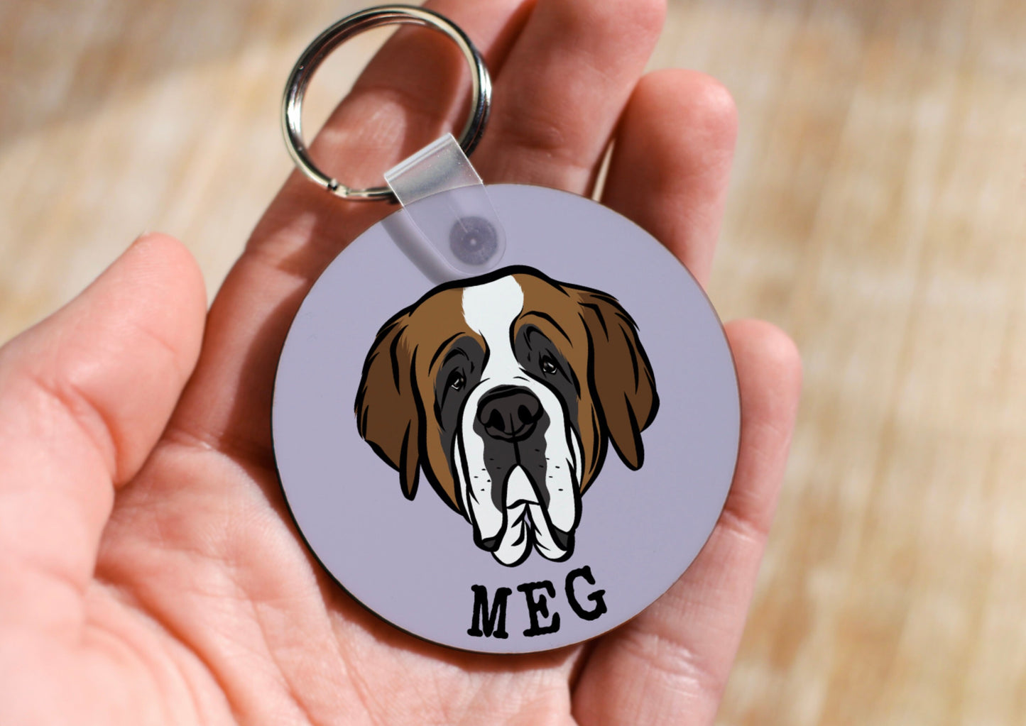 Saint Bernard Keyring