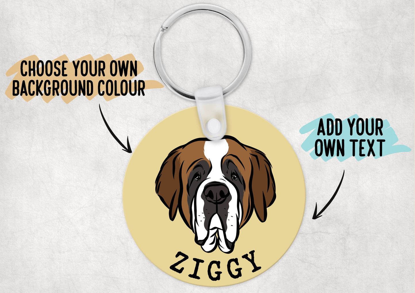 Saint Bernard Keyring
