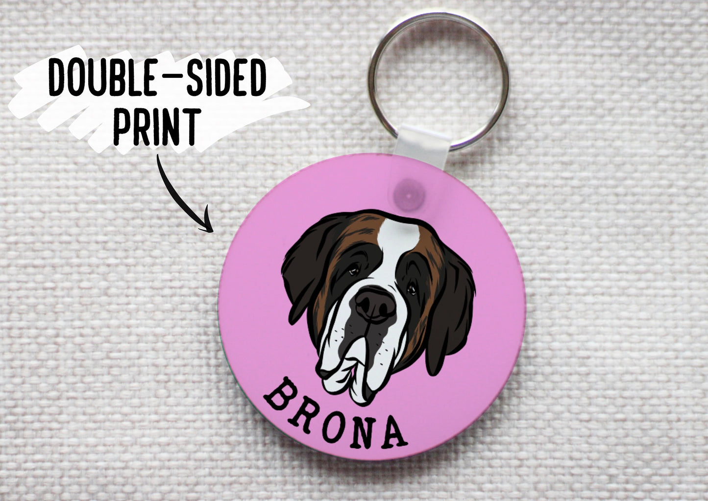 Saint Bernard Keyring