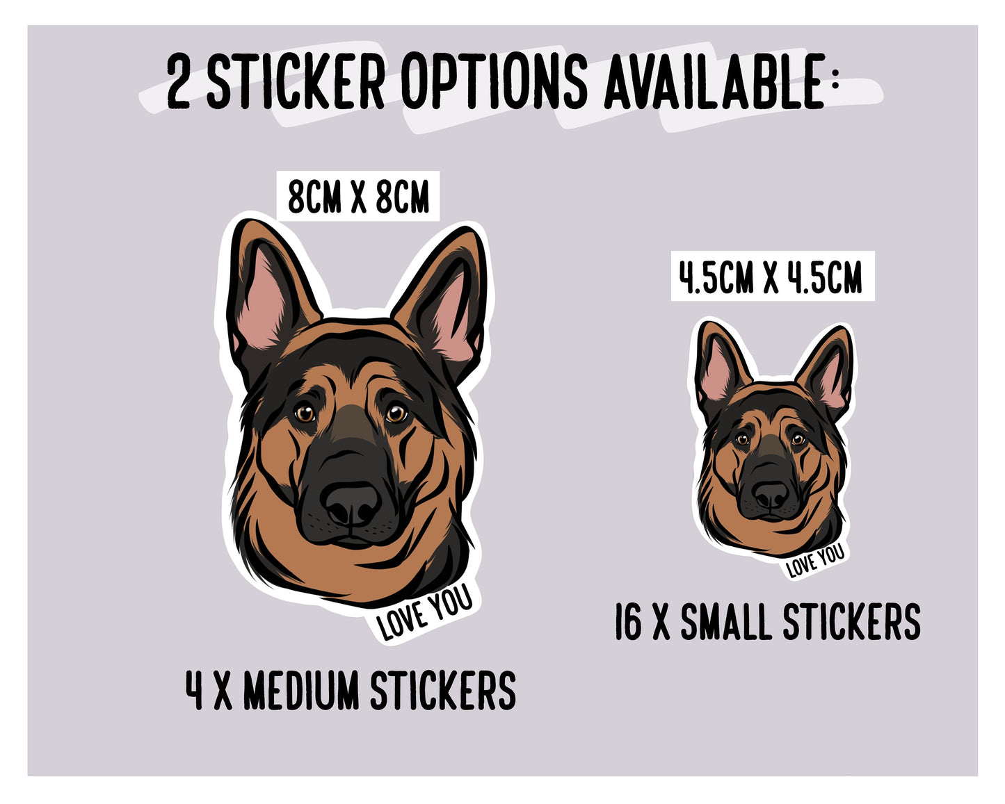 German Shepherd Stickers